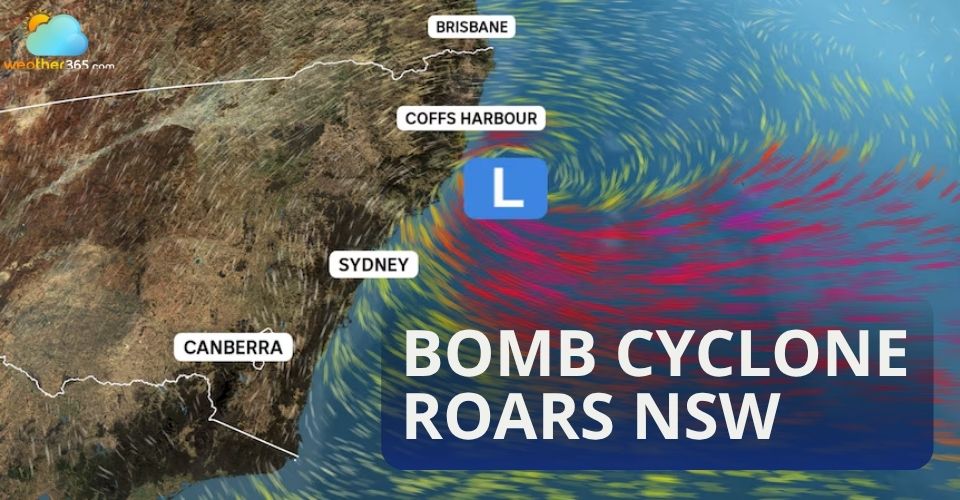 Bomb cyclone roars NSW, thousands of homes still without power