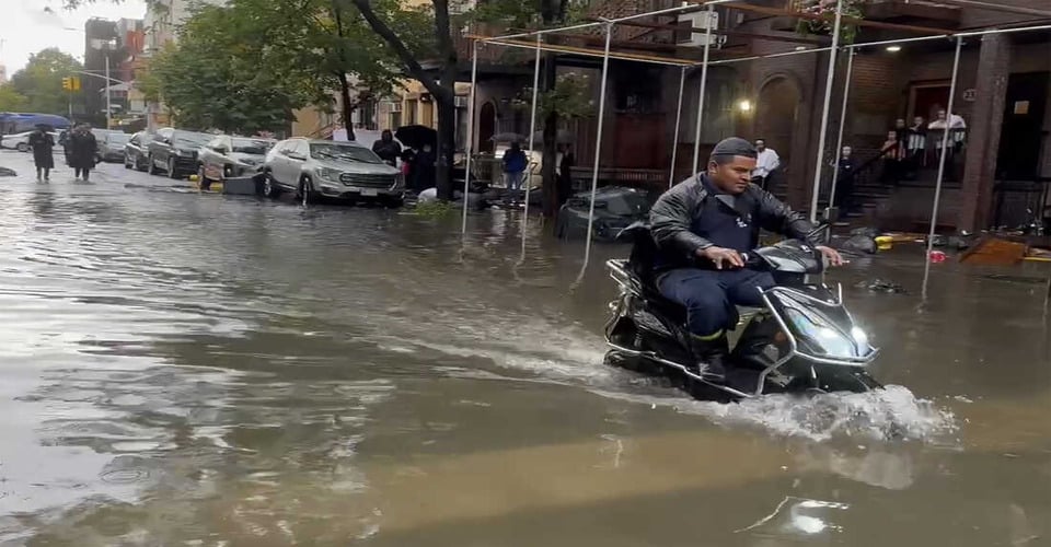 Flooding In NY and NJ Causes Widespread Mess Across Roads, Subway