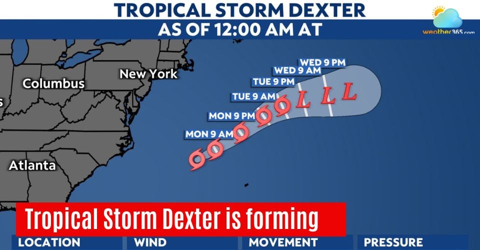 Tropical Storm Dexter Develops in Atlantic, Triggering More Weather Systems