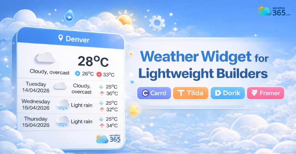 Weather Widget for Lightweight Builders: Adding Live Weather Easily
