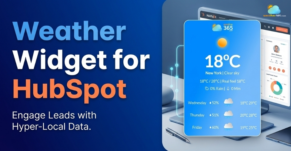 Weather Widget for HubSpot: Add Real-Time Forecast Easily