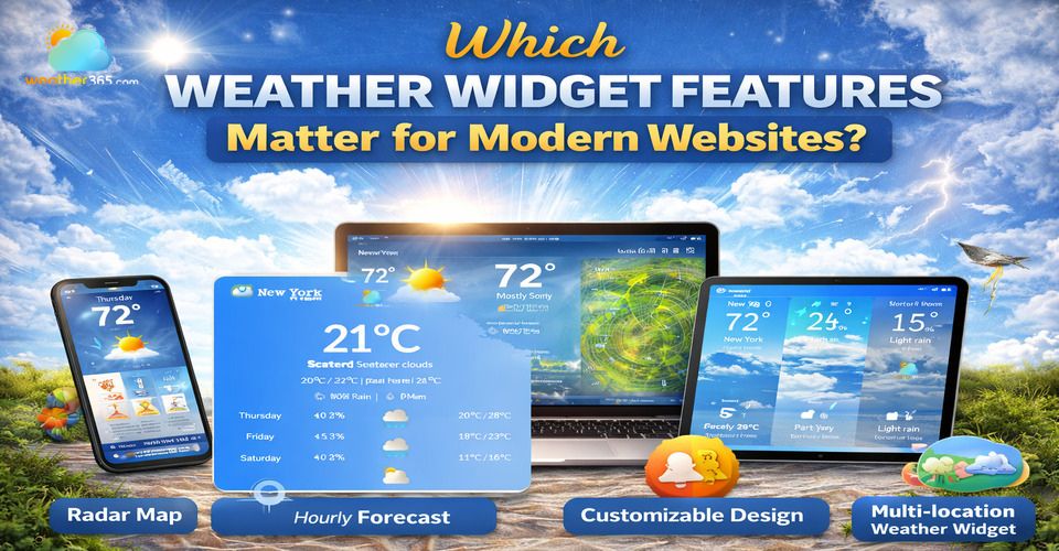 Which Weather Widget Features Matter for Modern Websites?