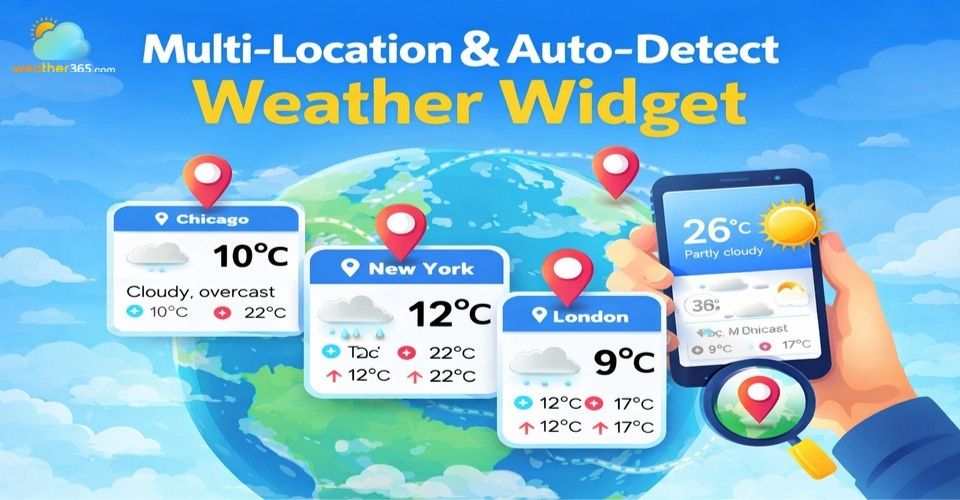 Multi-Location & Auto-Detect Weather Widget: A Must-Have for Modern Websites