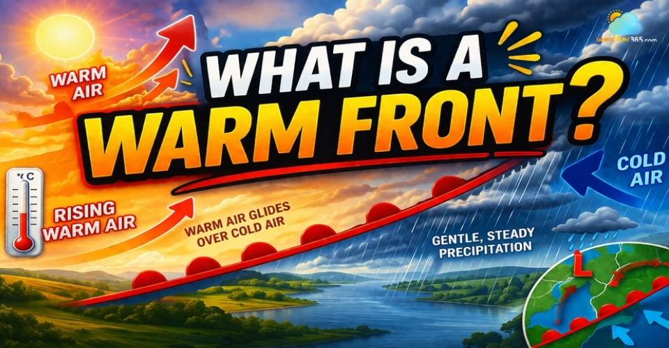 What is a Warm Front? Identifying Clouds and Pressure Changes