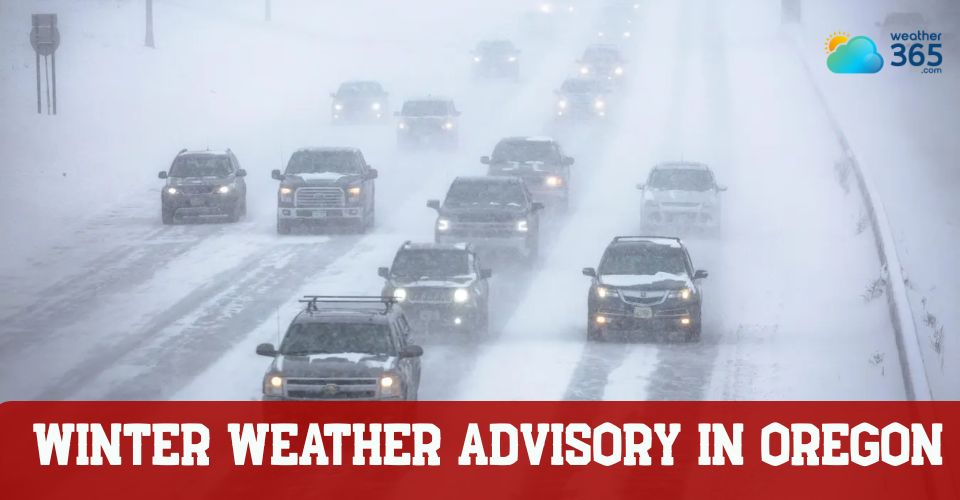 Winter weather advisory in Oregon on Wed - possibly 8 inches of snow