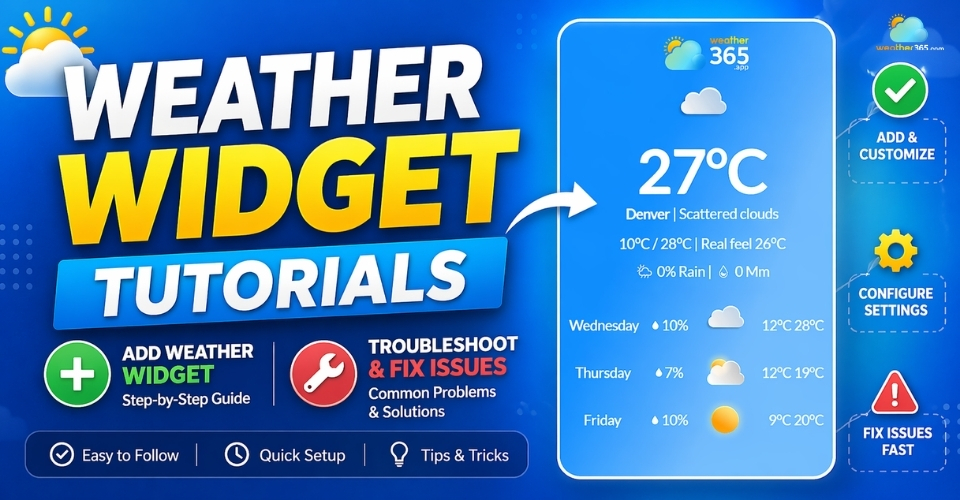 Weather Widget Tutorials: Complete Guide to Fix Common Integration Issues