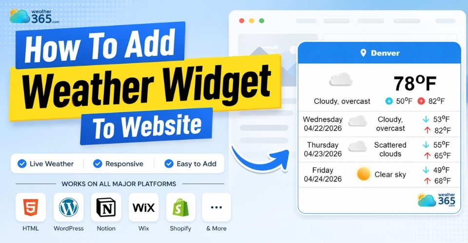 How To Add Weather Widget To Website: Simple Embed Guide for All Platforms