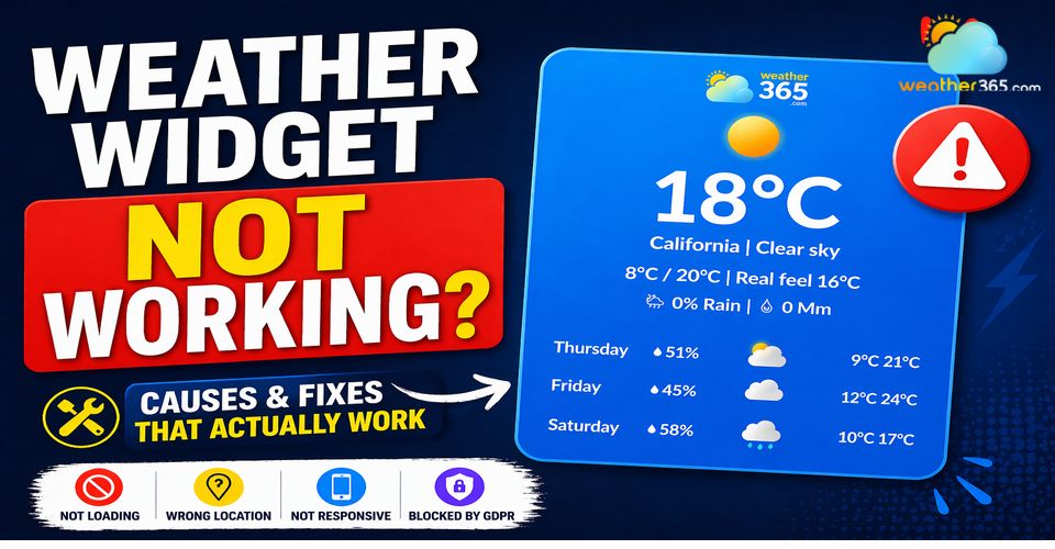 Weather Widget Not Working? Common Issues & How to Fix Them