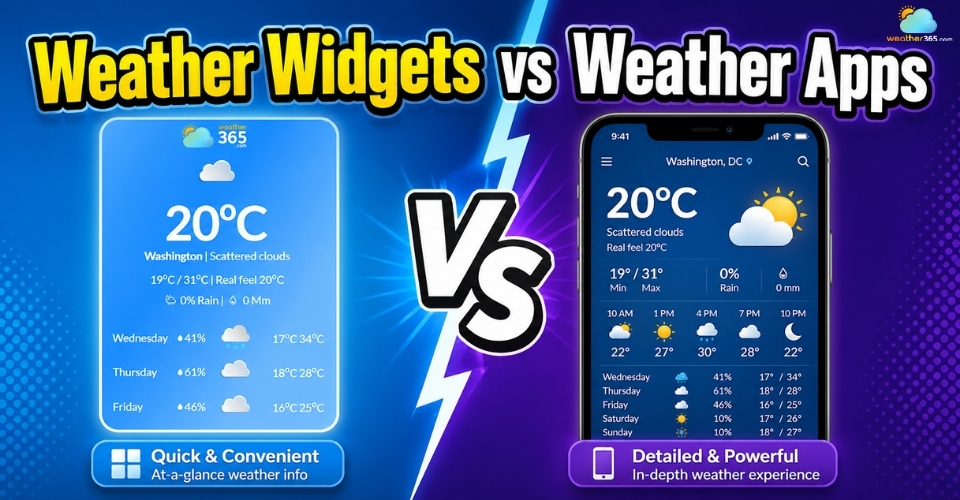 Weather Widgets vs Weather Apps: Pros, Cons & Best Use Cases