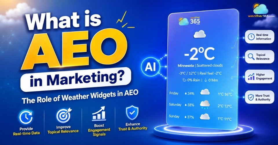 What is AEO in marketing? Importance of weather widgets in AEO