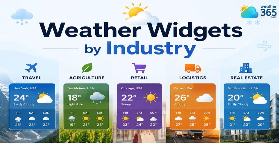 Weather Widgets by Industry: Best Use Cases for Every Business