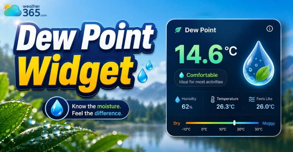 What is Dew Point Widget? Tracking Real-Time Comfort & Moisture