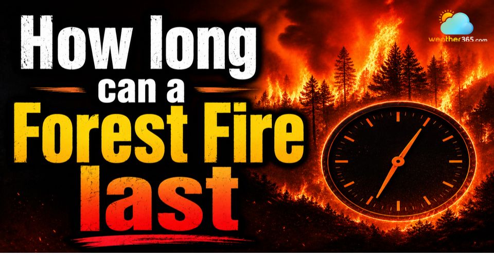How long can a forest fire last? Fire Duration and Key Risk Factors