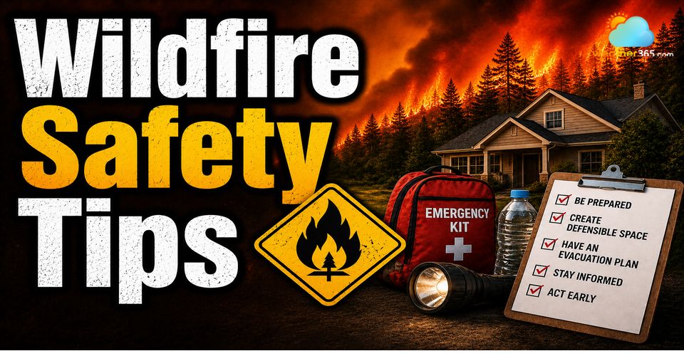Wildfire safety tips BEFORE - DURING - AFTER wildfire alert and warning