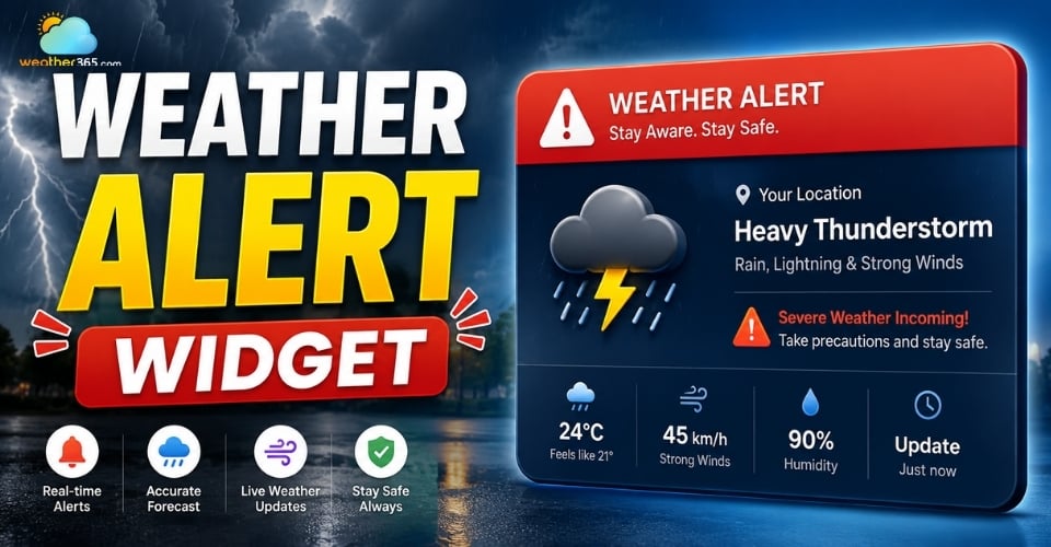 Weather Alert Widget: Top Weather Warning for High-Utility Websites