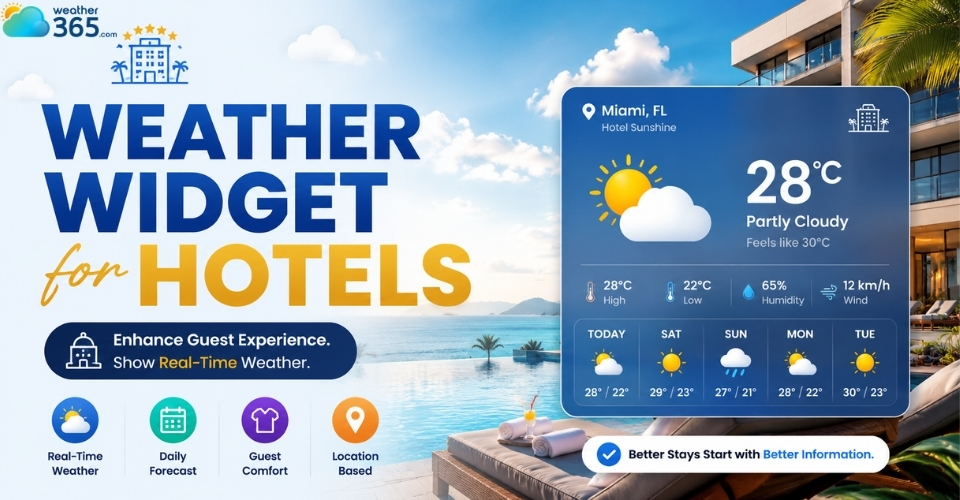 Weather Widget for Hotels on Website: Secret to Increasing Direct Bookings