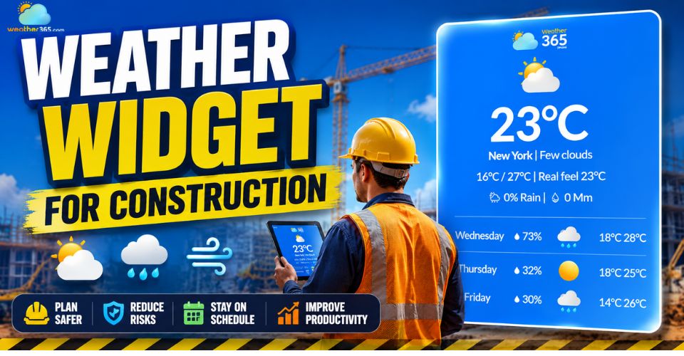Weather Widget for Construction: Top Tools and How To Embed One