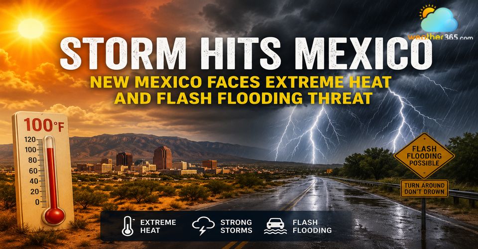 Storm Hits Mexico With Flash Flooding Threat as Temperatures Near 100°F