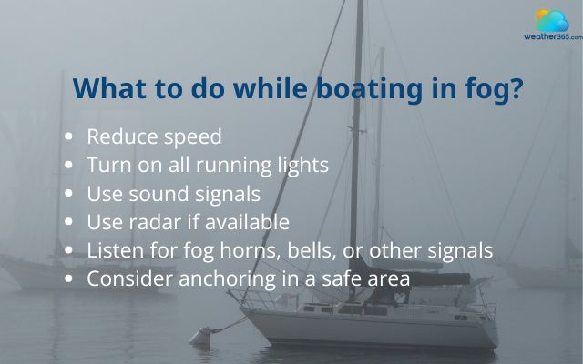  How to boat safely in fog?