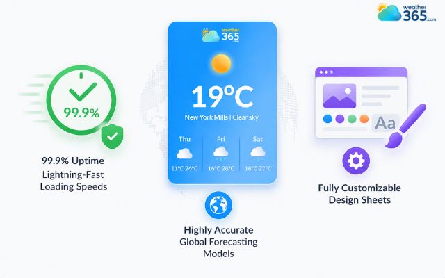  Unique features of the Weather365