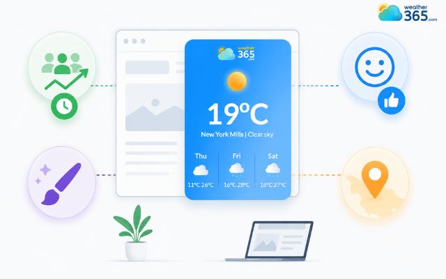 Metrics of adding a temperature widget