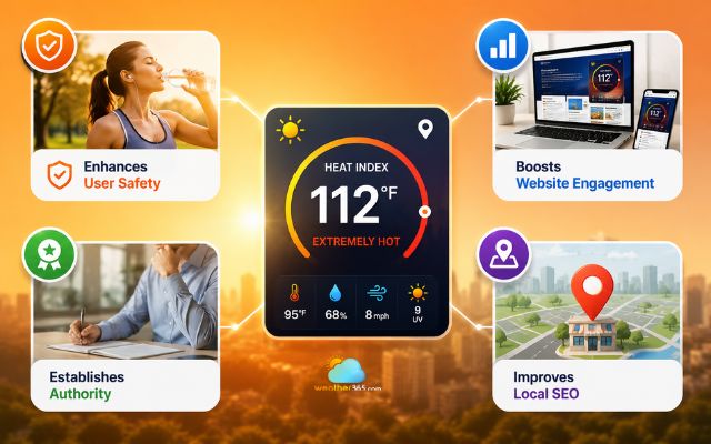 Advantages of using a heat index widget