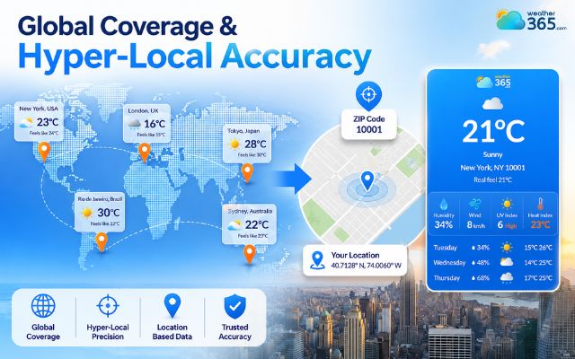 Weather365 widget provides local tracking