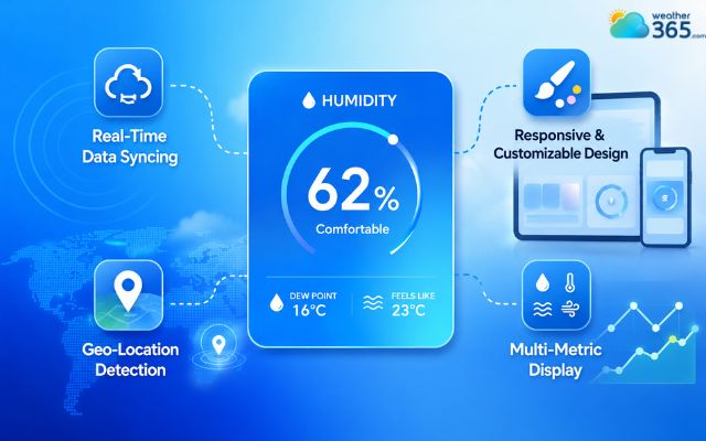  Core features of a humidity widget