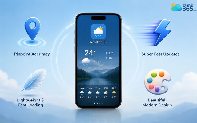 The Weather365 widget is highly accurate