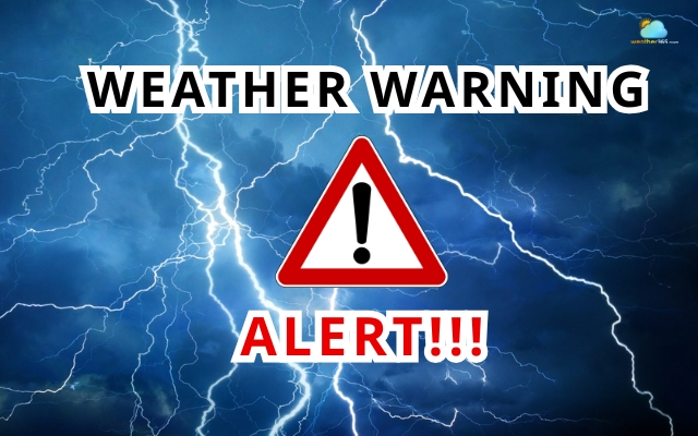 A weather warning is the most serious level