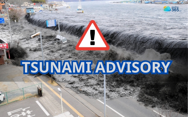 Be careful when a tsunami advisory is issued