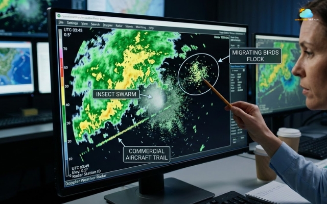 Doppler radar may detect unexpected targets