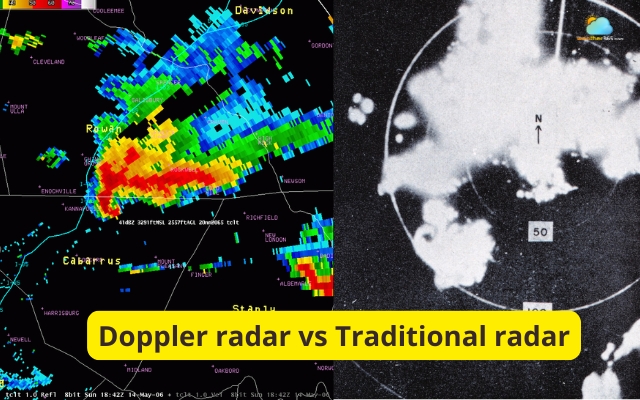 Differences between Doppler radar and traditional radar
