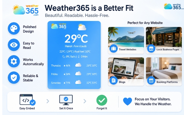 Weather365 Widget is a better fit