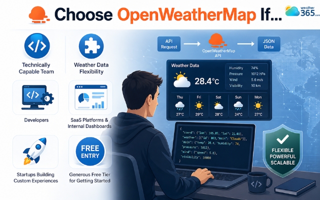 When should choose OpenWeatherMap widget