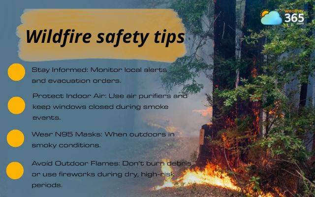 Wildfire safety tips
