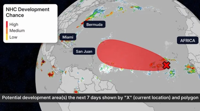  Storm Gabrielle may develop in the eastern Atlantic