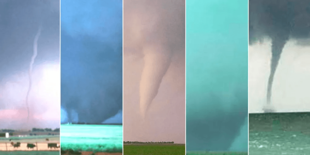 There are 5 types of tornadoes