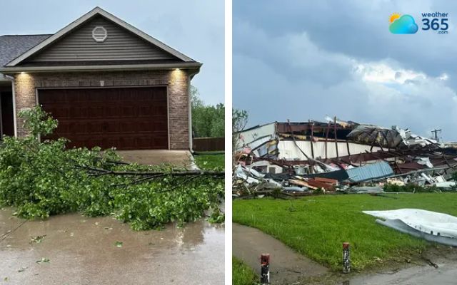Damage when multiple rounds of storms go to the Midwest and South