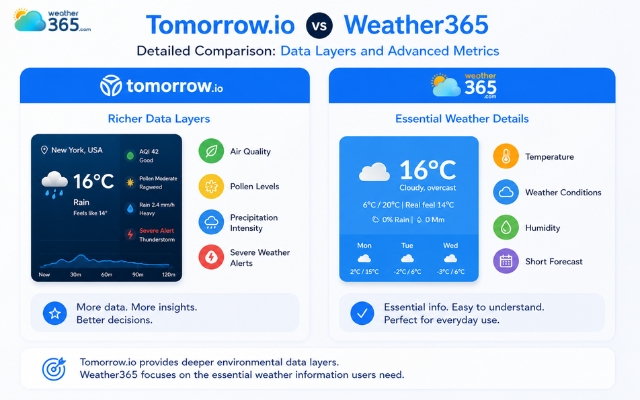 Tomorrow.io widget supports richer environmental information