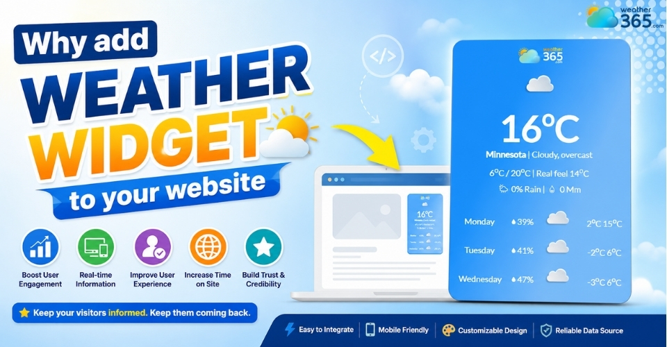 Why add weather widget to your website