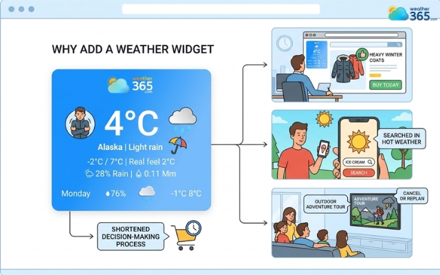 The weather has a direct effect on daily choices