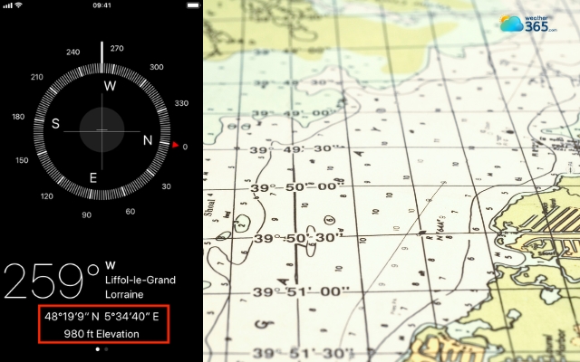  Location is defined by a pair of numbers