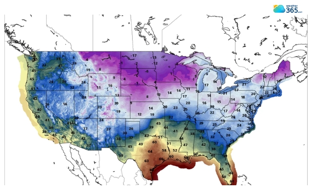  The cold air exists over the Arctic every winter