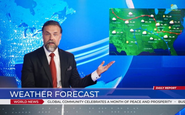 Check the temperature for tomorrow on the weather report