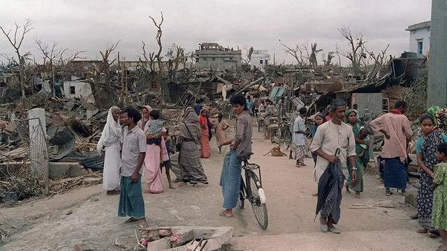 Bangladesh Tornado damage