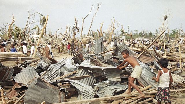 The Faridpur District tornado destroyed homes and properties in Manikganj