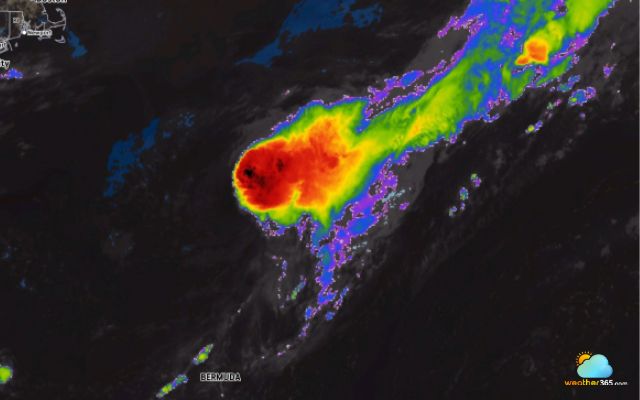 Formation of tropical storm Dexter