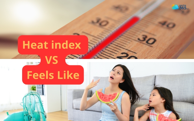 How heat index differs from feels like temperature