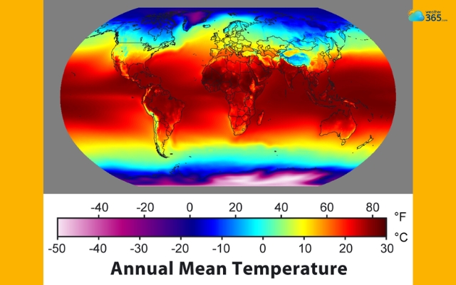 Regions near the equator are warmer than other locations